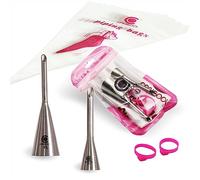 Cangool Set de seringues à beignets avec motif #PL #PS - Douilles à beignets parfaites et grande poche à douille pour de délicieux délices