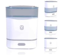 Cangourou, Stérilisateur, Chauffe-biberon, Vapeur 3en1, Tasse à mesurer, coloris:gris