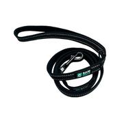 CANI C GEAR, Laisse, Modèle CANI Gear, Couleur Noir, Poignée en néoprène pour Un Confort Maximal, Bandes réfléchissantes sur Toute la Longueur, Garanti à Vie, 120 cm