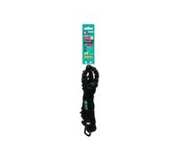 CANI C GEAR, Longe De Traction, Modèle INTENSIA, Couleur Noir, Poignée pour Une Tenue en Mode Laisse Longue, Poignée de retenue en Mode Laisse Courte, Garanti à Vie, 2,4 m
