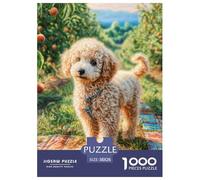 Caniche 1000 Pièces Small Chien Puzzle en Papier Jeu Éducatif Défi Décoration Moderne Adultes Et Adolescents Dès 14 Ans 38x26cm/1000pcs