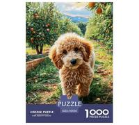 Caniche 1000 Pièces Small Chien Puzzle en Papier Jeu Éducatif Défi Décoration Moderne Adultes Et Adolescents Dès 14 Ans 70x50cm/1000pcs