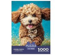 Caniche 1000 Pièces Small Chien Puzzle en Papier Qualité Supérieure Décoration Moderne Adultes Et Adolescents Dès 14 Ans 38x26cm/1000pcs