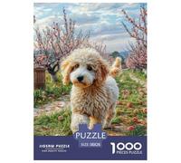 Caniche 1000 Pièces Small Chien Puzzle pour Adultes Détente Cadeau Unique Adultes Et Adolescents Dès 14 Ans 38x26cm/1000pcs