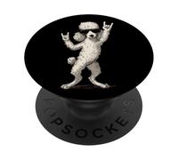 Caniche avec Lunettes de Soleil Rock on PopSockets PopGrip Adhésif