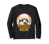 Caniche Chien Maman rétro Vintage drôle My Dogs are My Cardio Manche Longue