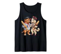 Caniche + Dogue de Bordeaux Chien Couple Amour France Drapeau Débardeur