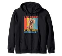 Caniche jouet inimaginable « A Day without my Toy » Sweat à Capuche