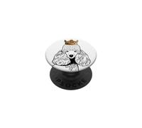 Caniche Miniature Portant Une Couronne PopSockets PopGrip Adhésif
