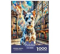 Caniche Nain Puzzle 1000 Pièces Educa Jouet en Bois Jeu D'Intelligence Décoration Intérieure Jeu Éducatif Challenge Toy Adultes Et Enfants À Partir De 14 Ans 38x26cm/1000pcs