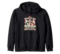 Caniche Noël Funny Silent Night Chorus Sweat à Capuche