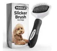 Caniche Pet Slicker Brosse pour chiens, chats, lapins - Brosse de toilettage pour chien - Brosse à démêler pour poils mats/lâches, fourrure, nœuds, poils courts et longs - Brosse pour chien pour