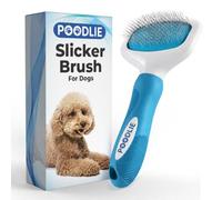Caniche Pet Slicker Brosse pour chiens, chats, lapins - Brosse de toilettage pour chien - Brosse à démêler pour poils mats/lâches, fourrure, nœuds - Brosse à gribouiller pour chiens à poils courts et
