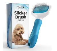 Caniche Pet Slicker Brosse pour chiens, chats, lapins - Brosse de toilettage pour chien - Brosse à démêler pour poils mats/lâches, fourrure, nœuds - Brosse à gribouiller pour chiens à poils courts et