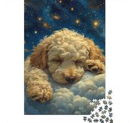 Caniche Puzzles 1000 Pieces Cadeau Unique Jeu ÉduChatif Défi Jouet À De Qualité Supérieure Peinture Art pour Adultes Enfants 1000pcs (75x50cm)