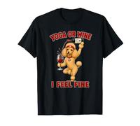 Caniche Yoga ou vin I Feel Fine - DIGOR Funny T-Shirt