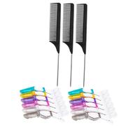 CANIGHT 1 Ensemble De Barrettes À Cheveux En Alligator, Pinces De Coiffure, Peigne De Séparation, Peigne De Coupe De Cheveux, Pinces À Cheveux, Peigne De Queue De Coiffure, Outil De Salon