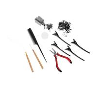 CANIGHT 1 Jeu outil d'enfile-cheveux hair charms hair toppers outils d'extension de cheveux extension des cheveux pince à extensions de cheveux outil pour tirer les cheveux Plastique