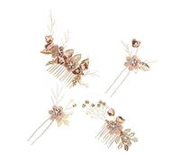 CANIGHT 1 Jeu peigne à cheveux mariage mariée pinces pour cheveux épais épingles à cheveux de demoiselle d'honneur hairpin hair clip épingles à cheveux pour chignons fourche à cheveux abs