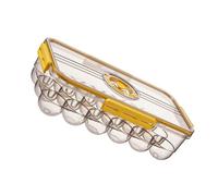 CANIGHT 1 PC Boîtier À Œufs Réutilisable Bac À Œufs De Protection 18 Compartiment Conteneur D'œufs (jaune)