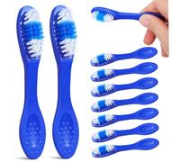 CANIGHT 10 Pièces Brosse à Dents de Prison, Petite Brosse à Dents en Plastique et Nylon, Antidérapante, Facile à Nettoyer, pour Établissements Pénitentiaires et Lieux de Détention,