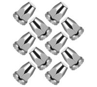 CANIGHT 10 Pièces Cache-écrous Chromés Abs pour Semi-remorques, Montage