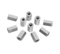 CANIGHT 10 Pièces Écrou de Raccordement Hexagonal Fileté M4 X 0, 7 en