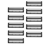 CANIGHT 10 Pièces Lames de Rechange pour Rasoir de Dos en Acier Inoxydable à Triple Lame, Tête Incurvée Ergonomique pour Épilation Facile et Précision Poils du Dos Corps