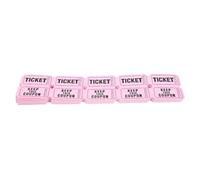 CANIGHT 100 Billets de Tombola Rose pour Jeux et Événements Festifs, Tickets de Tirage au Sort Multifonctions, Accessoires de Fête pour Loteries, Ventes aux Enchères et Célébrations