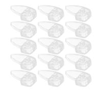 CANIGHT 100 Clips de Fixation en Plastique pour Miroir de Porte D'armoire, Installation Simple, Design Élégant, Pack de 100 Pièces pour Supports de Verre