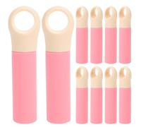 CANIGHT 10pcs Embouts de Poignée pour Balai et Pelle à Poussière en Plastique Rose, Design Ergonomique Confortable, Accessoires de Remplacement pour Manche de Balai
