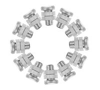 CANIGHT 12 pièces Connecteurs de Fil de Clôture Électrique Aluminium Haute Installation Facile Accessoires Robustes pour Systèmes de Clôture Électrique