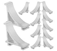 CANIGHT 12pcs Crochets D'étagère De Réfrigérateur Clips De Support Pour Congélateur Étagère De Glacière En Métal