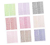 CANIGHT 18feuilles Autocollants Créatifs Acrylique Pour Nail Art De Stickers Brillants Pour Yeux Autocollants De Strass Pour Manucure Et Maquillage Festif