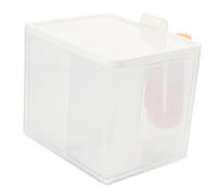 CANIGHT 1ensemble Boîte De Rangement Étanche avec Compartiments pour Coton Et Accessoires De Maquillage Organisateur Pratique pour Salle De Bain Et Coiffeuse Couverture Et Facile à
