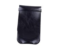 CANIGHT 1pièce Étui à Cuir Vintage Pochette à Multi-Fonctionnelle pour Bureau Et Noir