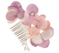 CANIGHT 1pièces Peigne à Cheveux Pour Mariée Accessoire Élégant Tissu Pour Coiffure De Mariage Peigne Latéral Décoratif Pour Cérémonie Et Occasions Spéciales
