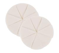 CANIGHT 2 Ensembles Bouffée D'éponge Triangulaire Lingettes Éponge De Fond De Teint Cosmétique Bouffées Se Maquiller Correcteur De Mélange Bouchon Bloc Bouffée Lâche Mini Blanche Émulsion