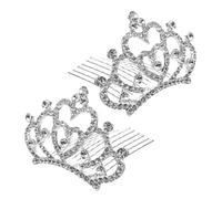 CANIGHT 2 Pièces Peigne Diadème Strass Scintillant Pour Filles Enfants Diadèmes Peigne À Cheveux Filles Diadèmes Coiffures Pour Femmes Fille Accessoires De Cheveux Femmes