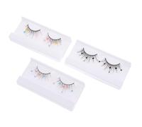 CANIGHT 3 Paires cils en grappe Gel cils de femmes cils vaporeux faux cils grappes de cils avec couleur extension de cils maquillage des cils extensions de cils bricolage Imitation