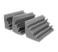 CANIGHT 3pcs Carreau D'angle Trapézoïdal en Mousse Absorbante Acoustique Blanche pour Insonorisation, du Bruit, pour Studios et Petites Pièces