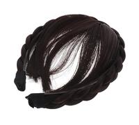 CANIGHT 3pcs Perruques Synthétiques Bandeau Frange Cheveux Frange Bandeau Polyvalent Pour Les Formes De Visage Confortable Et Réglable Pour Un Usage Quotidien