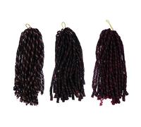 CANIGHT 3pièces Perruques Tressées Légères Avec Pigtails Braids Africaines Synthétiques Style Et Confort Optimal