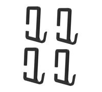 CANIGHT 4 Pièces Crochet de Support de Cible en Acier Noir pour Gong, Tir | Montage Simple, Fixation Stable, Réduit les Vibrations, Compatible Panneaux et Gong en Stand
