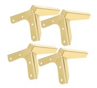 CANIGHT 4 Pièces Pieds De Meubles en Métal Triangle Pieds De Meubles Bricolage Remplacement Doré pour Armoire Armoire Canapé Canapé Chaise