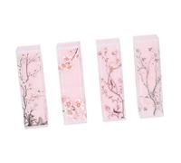 CANIGHT 4 Pièces Tube De Rouge à Lèvres Rouges à Lèvres Tubes Carrés Maquillage En Vrac Rouge à Lèvres Givré Porte-clés Tubes De Brillant à Lèvres Lèvre Vide Abs En Plastique Rose