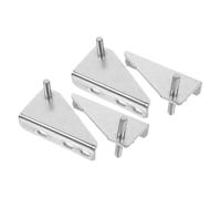 CANIGHT 4pièces Charnières De Porte De Réfrigérateur Acier Inoxydable Accessoires Pour Hinge De Congélateur Avec Capuchons Et Installation Facile