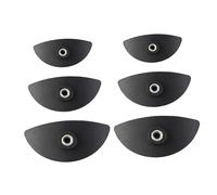 CANIGHT 6 Pièces Pli De D'ombre à Paupières Applicateurs D'ombres à Paupières Applicateurs De Maquillage Pour Le Visage De Fard à Paupières Paresseux Kit De Maquillage Black