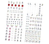 CANIGHT 6feuilles Stickers De Gemmes Faciales Autocollants De Strass Bijoux De Corps Éblouissants Pour Festivals Maquillage Et Décoration De Cheveux
