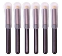 CANIGHT 6pcs Pinceaux à Lèvres Mats pour Estompage et Camouflage, Accessoires de Maquillage en Fibre Synthétique, Outils Pratiques Maquillage